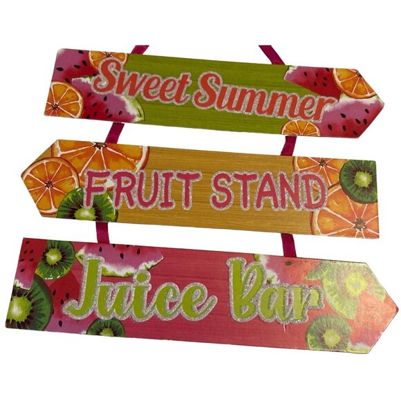 Greenbrier International, Inc. Summertime Theme Wooden Hanging Décor 12" Tall - Picture 6 of 10